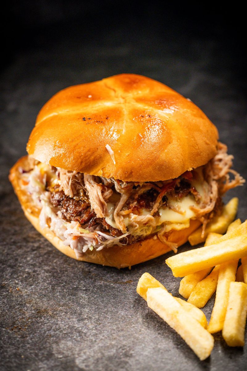 Single Angus Smash Burguer with Pulled Pork